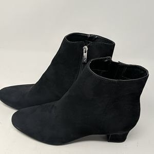 Unisa Ankle Black Suede Boots Size 8.5